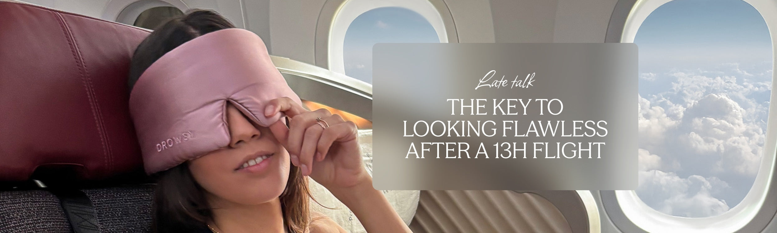 The key to looking flawless after a 13h flight