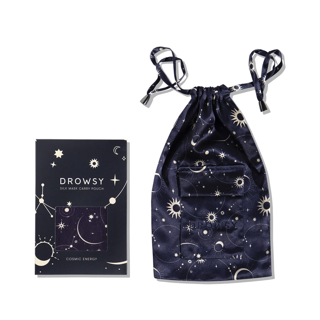 Cosmic Energy Silk Carry Pouch for Your Sleep Mask