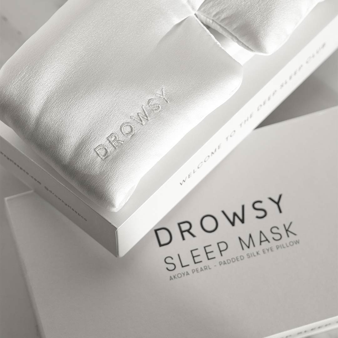 Drowsy Sleep Co White Silk Eye Mask Gifts For Brides Ideas Weddings