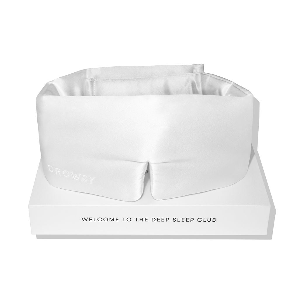 Drowsy Sleep Co White Silk Eye Mask Gifts For Brides Ideas Weddings