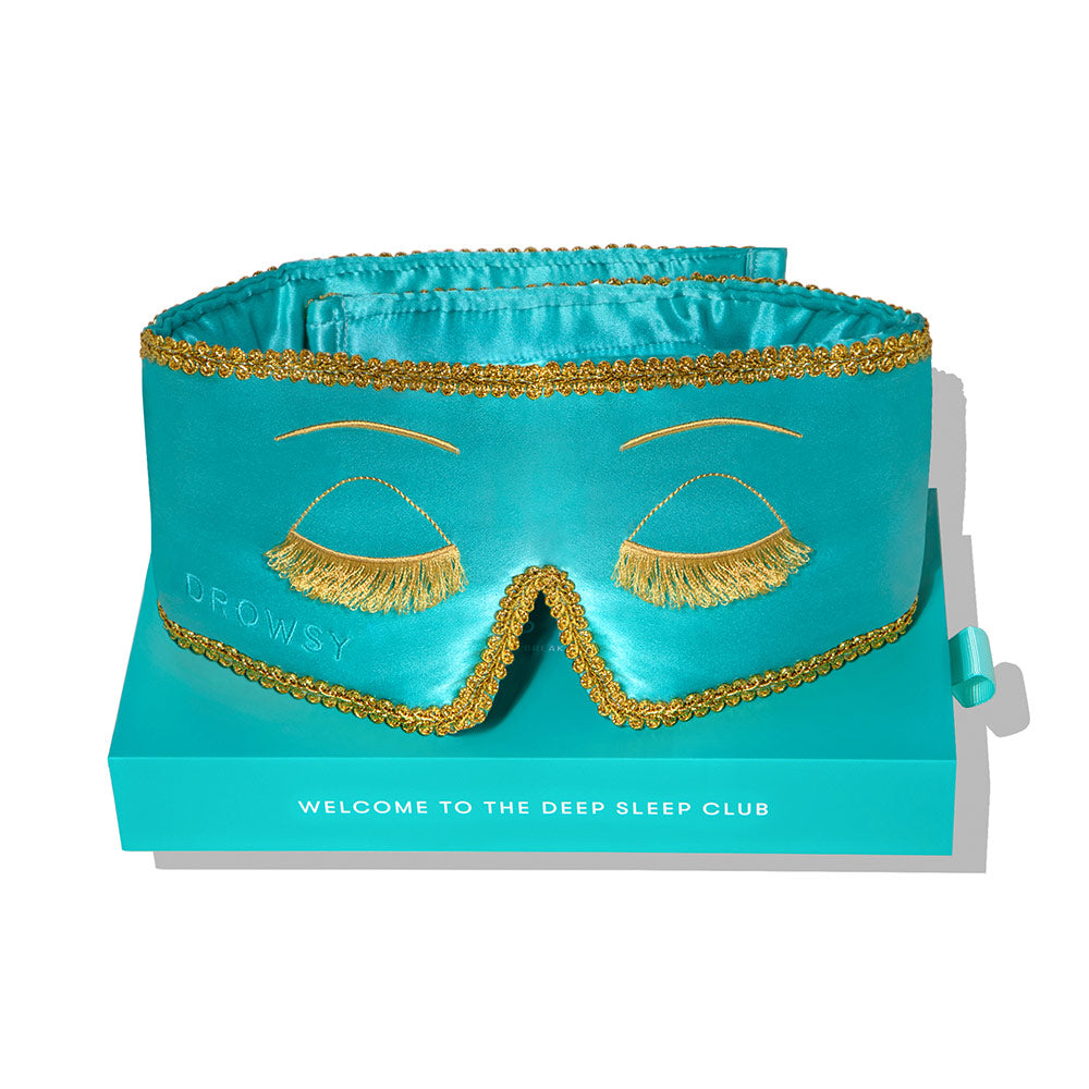 Breakfast at Drowsy Silk Eye Mask for better sleep in darkness