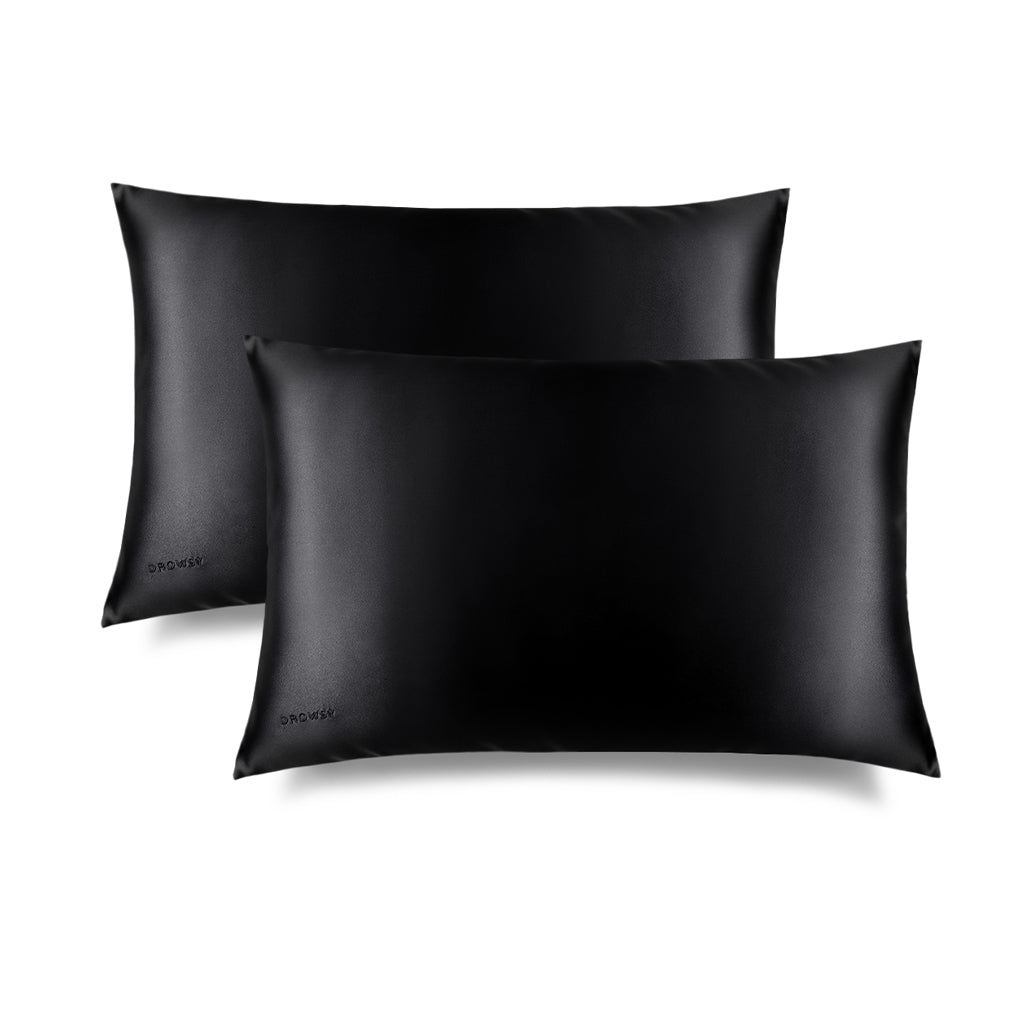 AiR Conditioning Pillow High ブラック4DXHigh Black Jade Silk Pillowcase for Soft Skin and Healthy Hair