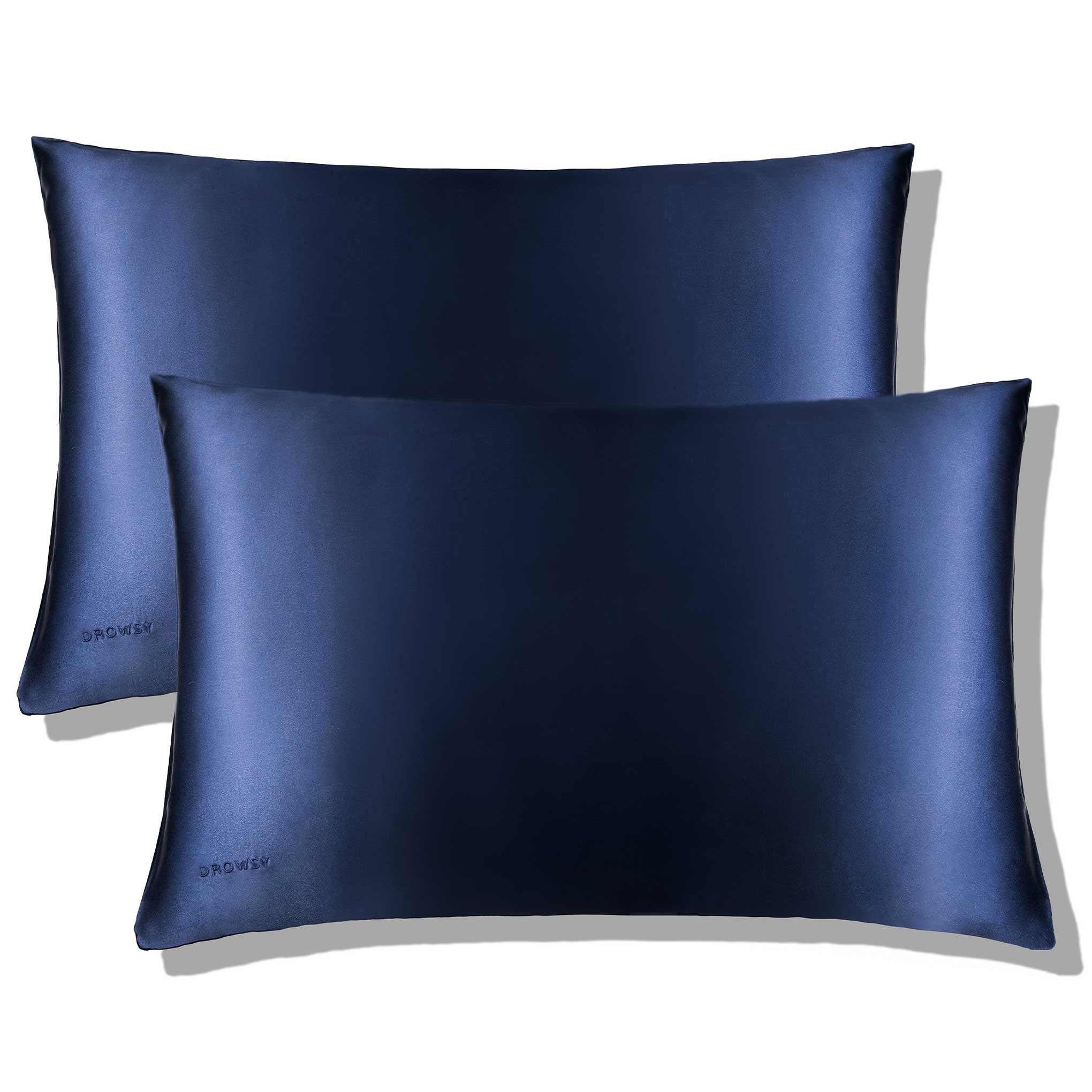 Midnight Blue Silk Pillowcase