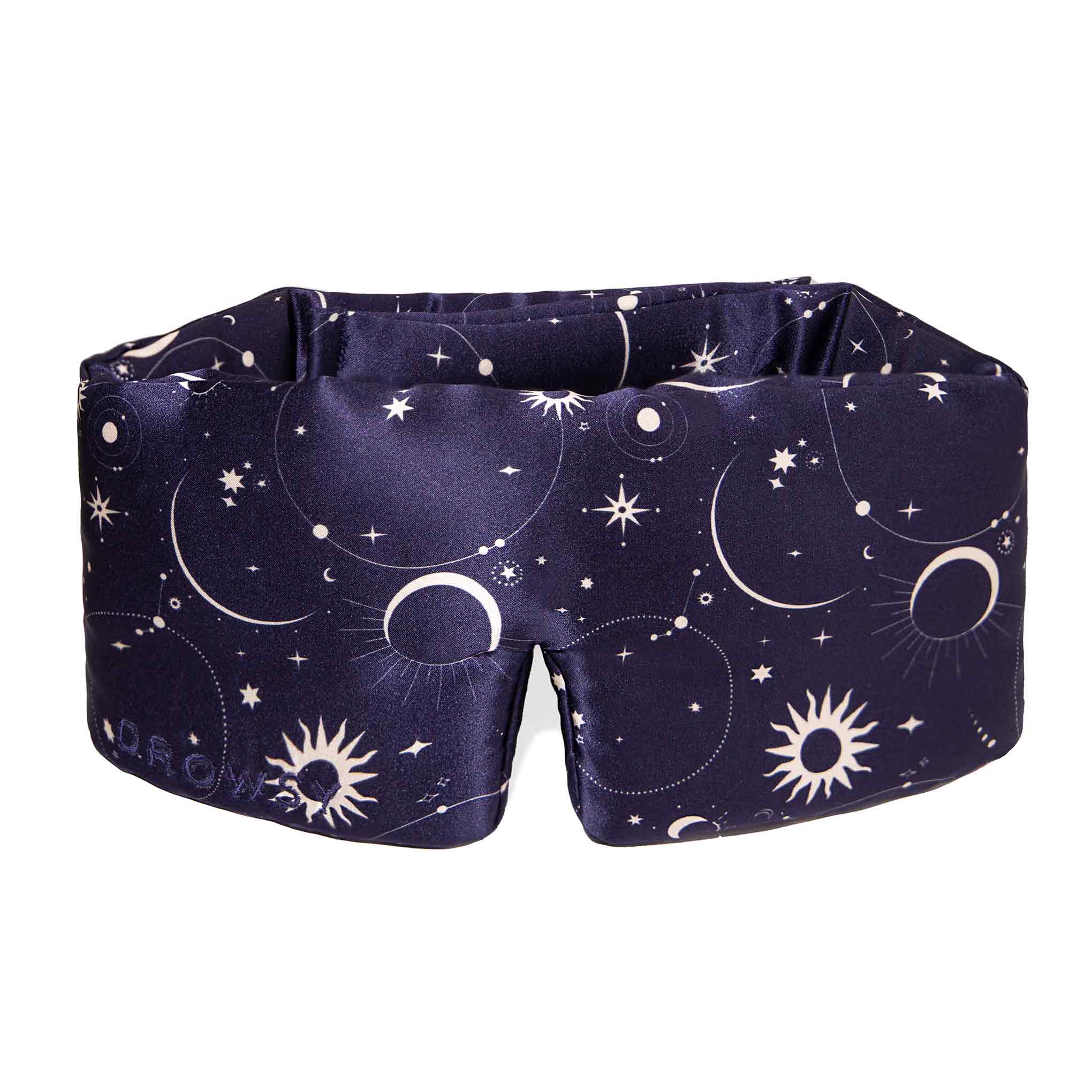 Photo of Luxury Cosmic pattern Drowsy Silk Sleep Mask on White Background